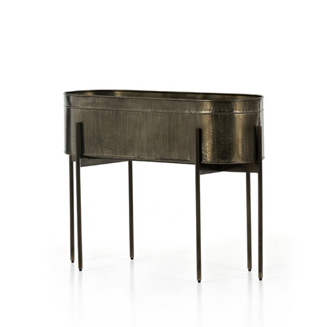 Jed Large Planter - Weathered Brass