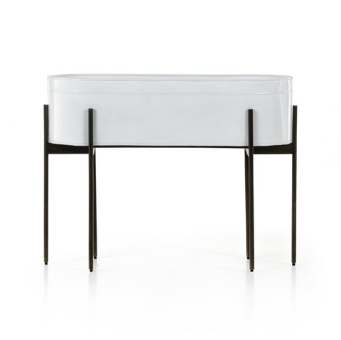 Jed Large Planter-White High Gloss