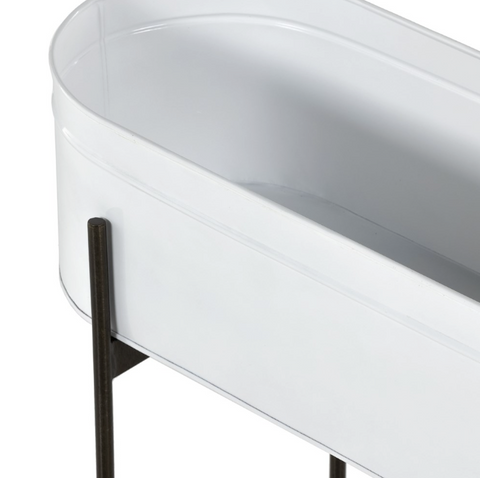 Jed Large Planter-White High Gloss