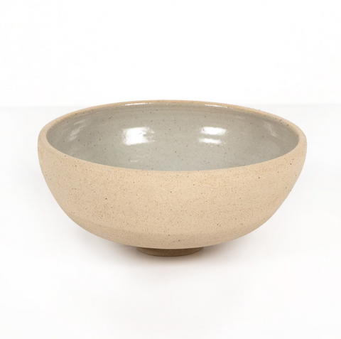 Pavel Pedestal Bowl - Natural Speckled Clay