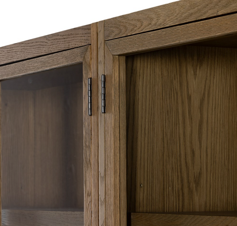 Millie Double Cabinet - Drifted Oak Solid