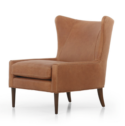 Marlow Wing Chair- Palermo Cognac