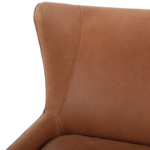 Marlow Wing Chair- Palermo Cognac