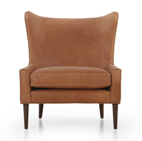 Marlow Wing Chair- Palermo Cognac