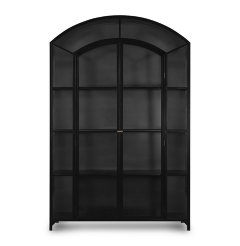 Belmont Wide Metal Cabinet - Black