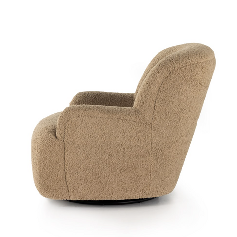 Kadon Swivel Chair - Sheepskin Camel