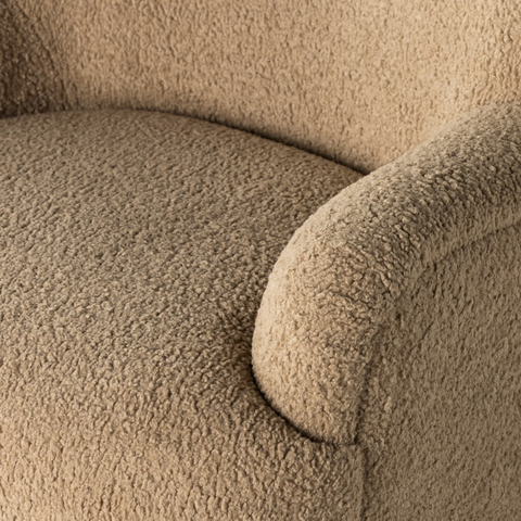 Kadon Swivel Chair - Sheepskin Camel