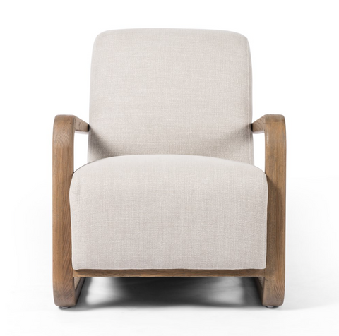 Rhimes Chair- Stonewash Print Ecru