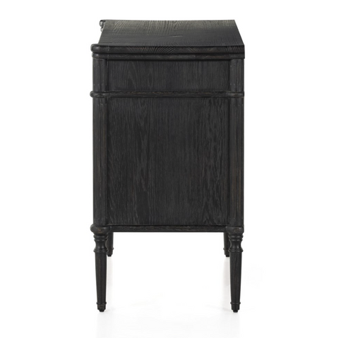 Toulouse Chest - Distressed Black