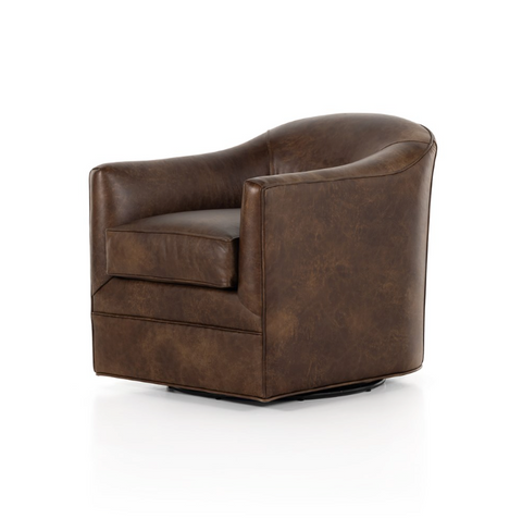 Quinton Swivel Chair - Arvada Cigar