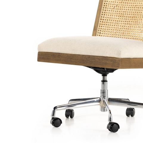 Antonia Cane Armless Desk Chair - Toasted Nettlewood