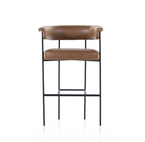 Carrie Bar Stool - Chaps Saddle