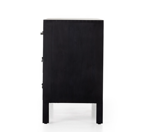Isador 6 Drawer Dresser-Black Wash Poplar