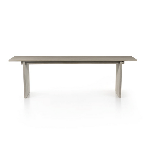 Belton Outdoor Dining Table-Grey