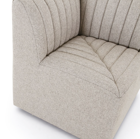 Augustine Corner Dining Chair - Orly Natural