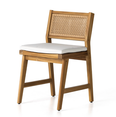 Merit Outdoor Dining Chair w/ cushion - Natural teak