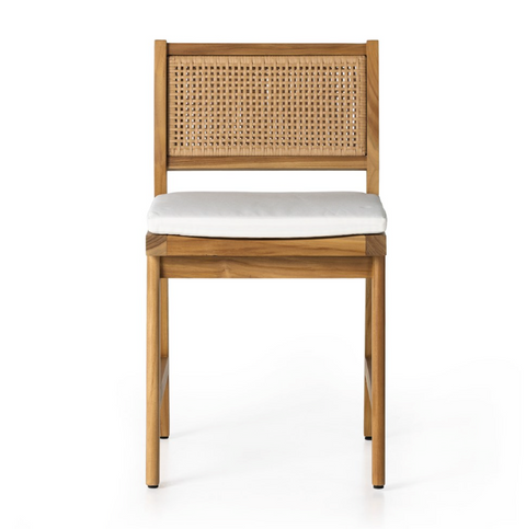 Merit Outdoor Dining Chair w/ cushion - Natural teak