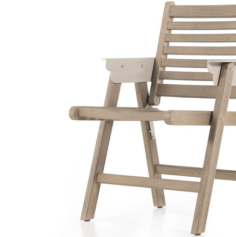 Pelter Outdoor Dining Chair-Washed Brown