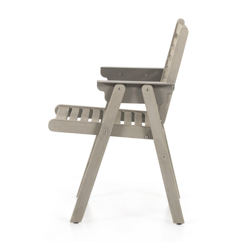 Pelter Outdoor Dining Chair-Weathered Grey