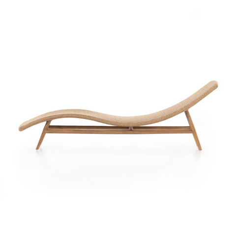 Portia Outdoor Chaise-Vintage Natural
