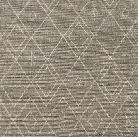 Nador Moroccan Hand Knotted Rug -Grey