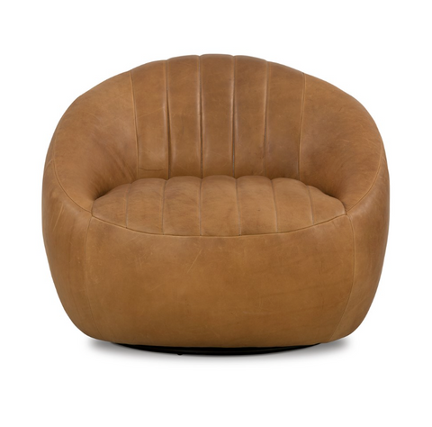 Audie Swivel Chair - Heirloom Sienna