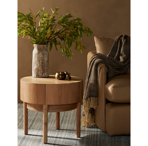 Atmore End Table - Amber Oak