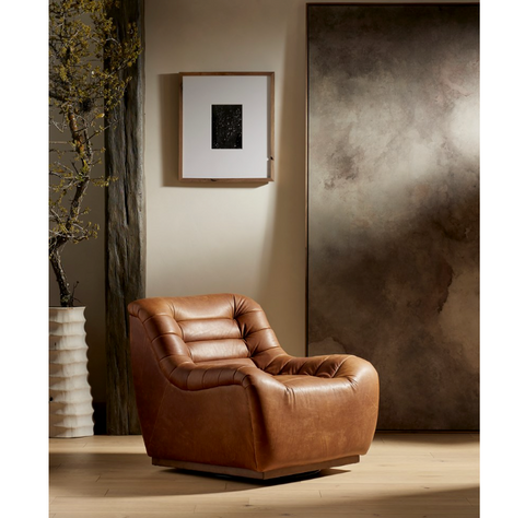 Binx Swivel Chair - Heirloom Sienna