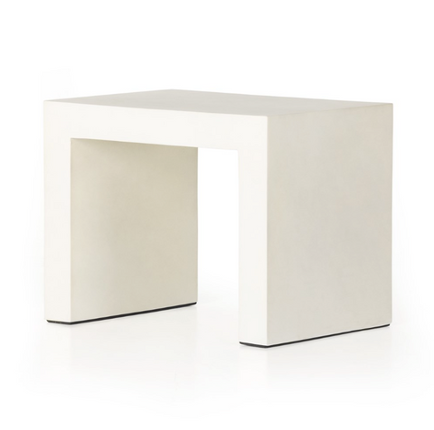 Parish Side Table - White Concrete