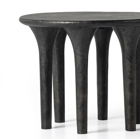 Kelden End Table - Raw Black