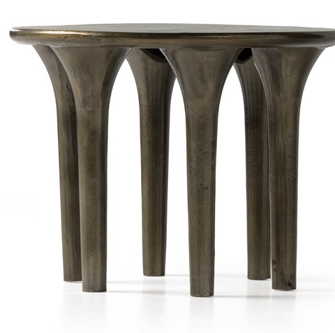 Kelden End Table - Aged Bronze