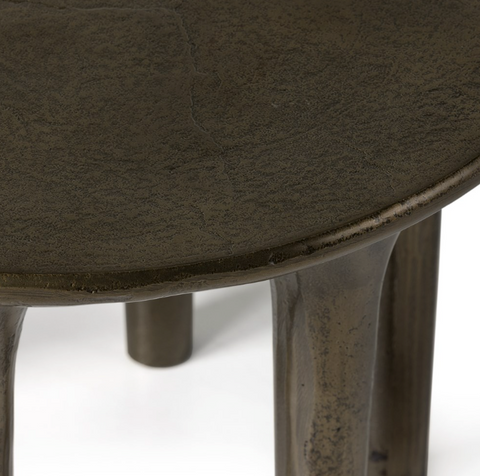 Kelden End Table - Aged Bronze