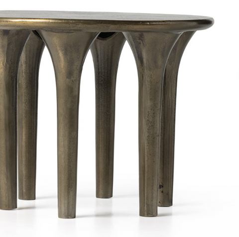 Kelden End Table - Aged Bronze