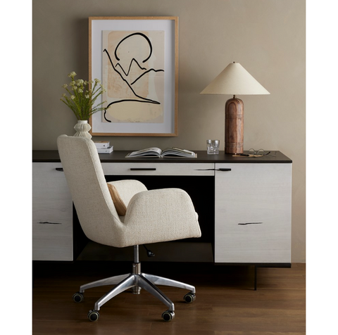 Leda Desk Chair- Omari Natural