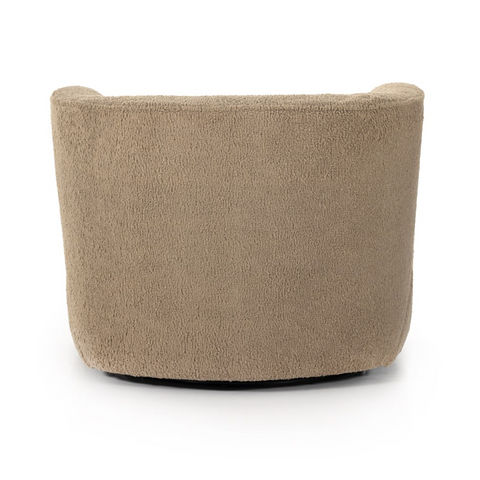 Mila Swivel Chair- Sheepskin Camel