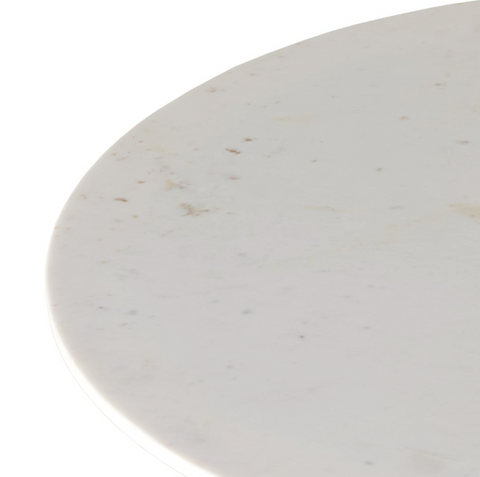 Simone Round Coffee Table-White Marble