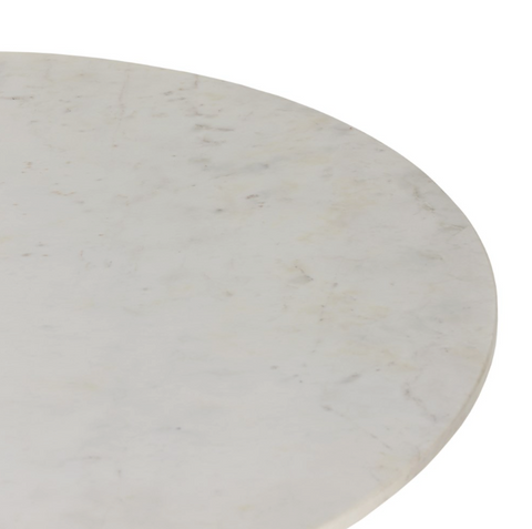 Simone Round Coffee Table-White Marble