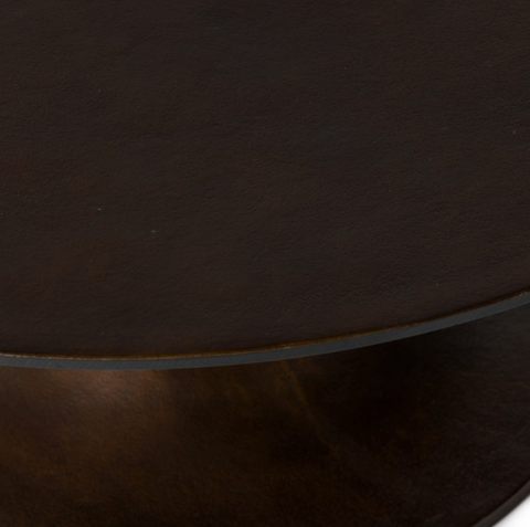 Simone Round Coffee Table-Antique Rust