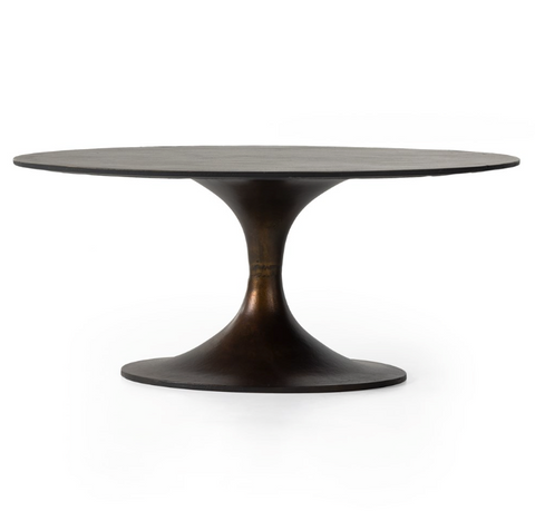 Simone Round Coffee Table-Antique Rust