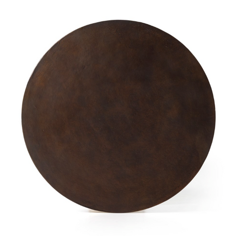 Simone Round Coffee Table-Antique Rust