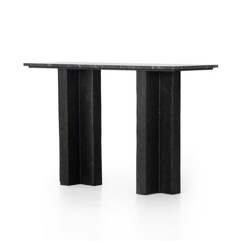 Terrell Console Table-Black Marble