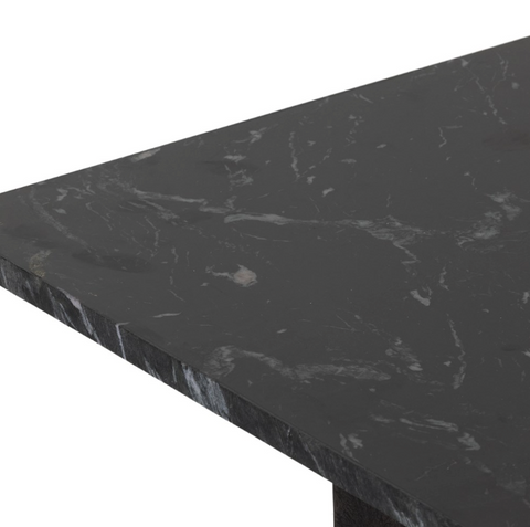 Terrell Console Table-Black Marble