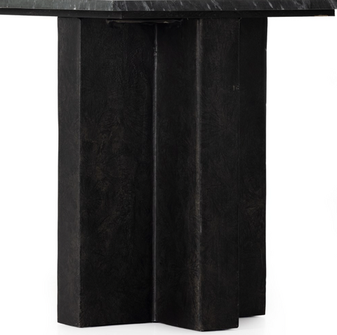 Terrell End Table-Black Marble