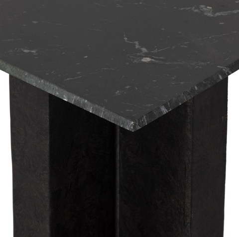 Terrell End Table-Black Marble