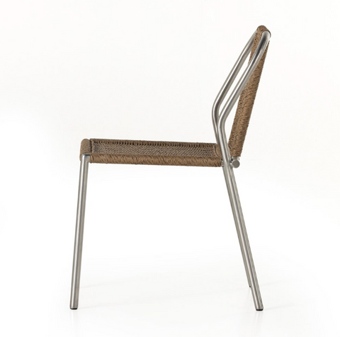 Moss Outdoor Dining Chair-Stainless Steel