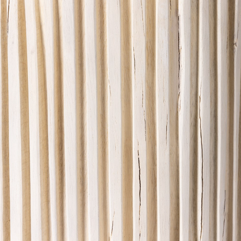Reclaimed Fluted Vessel-Ivory