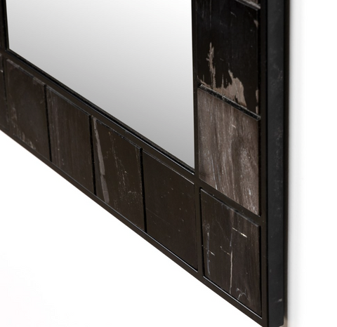 Rigel Mirror-Dark Petrified Wood