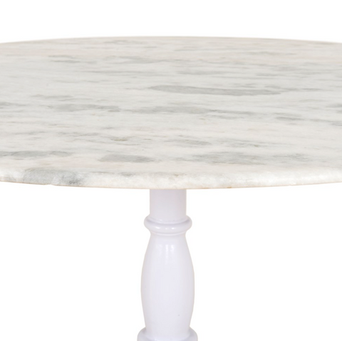 Lucy Round Dining Table-60" - Nimbus White