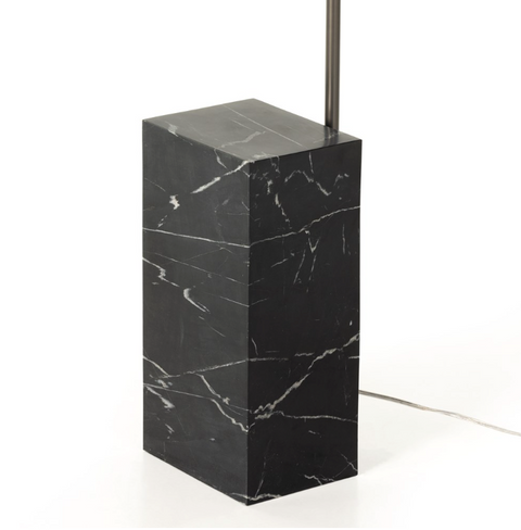 Jenkin Floor Lamp-Black Marble