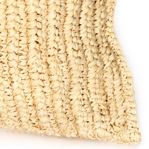 Woven Palm Pillow - Natural Palm Leaf